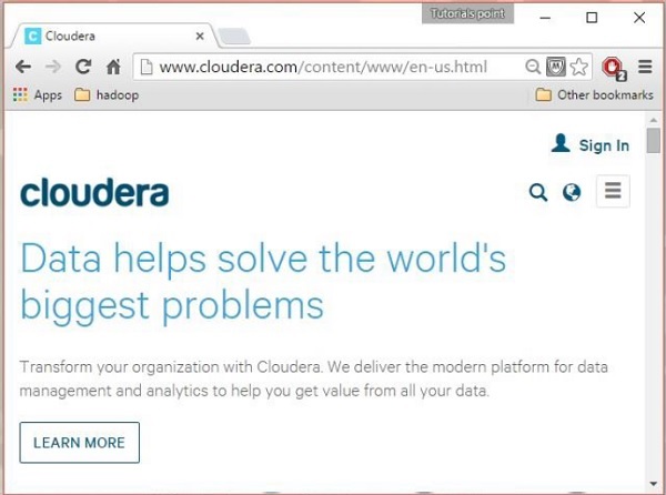 Cloudera 网站首页