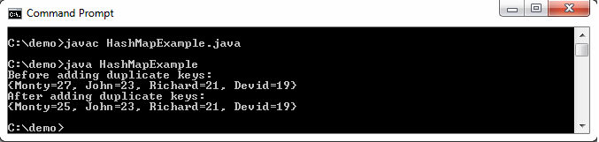 Java中的HashSet和HashMap类之间的区别