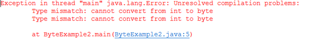 Javabyte关键字