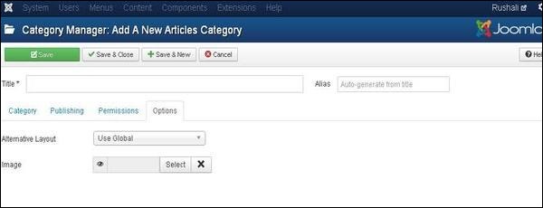 joomla 分类管理