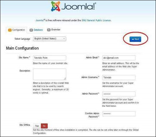 joomla Setup