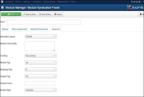 Joomla Syndicate Module