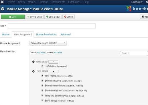 Joomla Who's Online Module