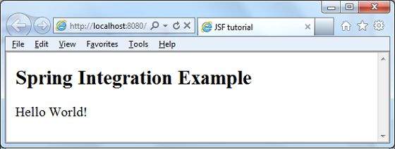 JSF 弹簧结果
