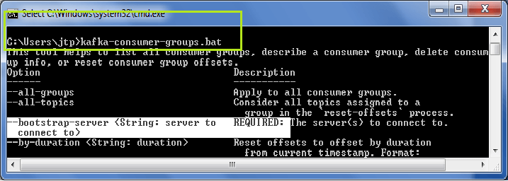 Kafka Consumer Group CLI