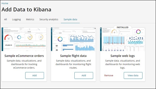 Kibana 仪表板