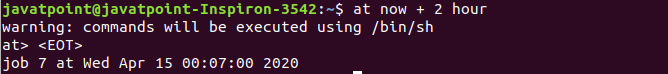 Linux at command