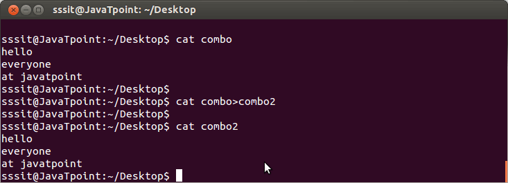 Linux cat Copy