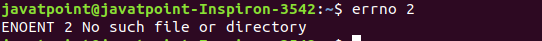 Linux Error Codes
