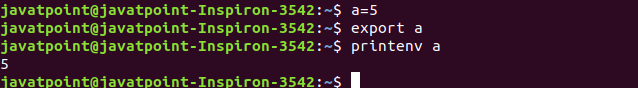 Linux export Command