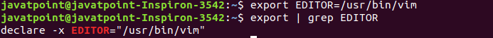 Linux export Command