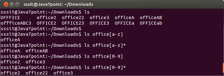 Linux File Globbing5