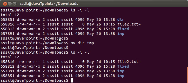 Linux File mv命令2