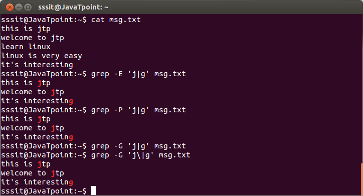 Linux Grep正则表达式3