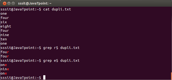 Linux Grep正则表达式5