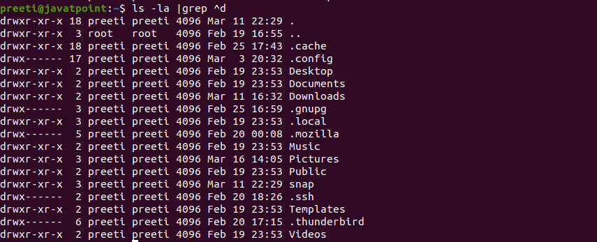 Linux列表目录