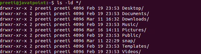 Linux列表目录