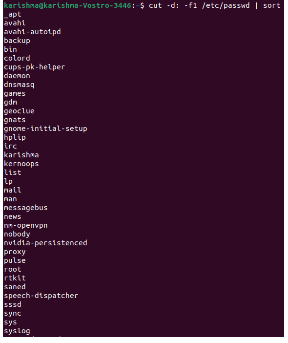 Linux List Users
