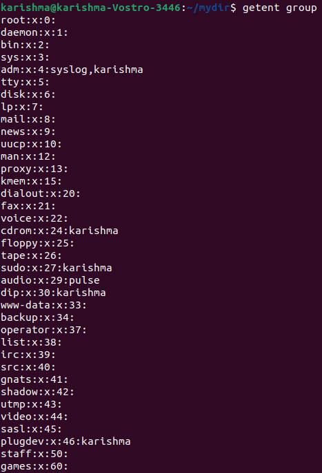 Linux列表用户