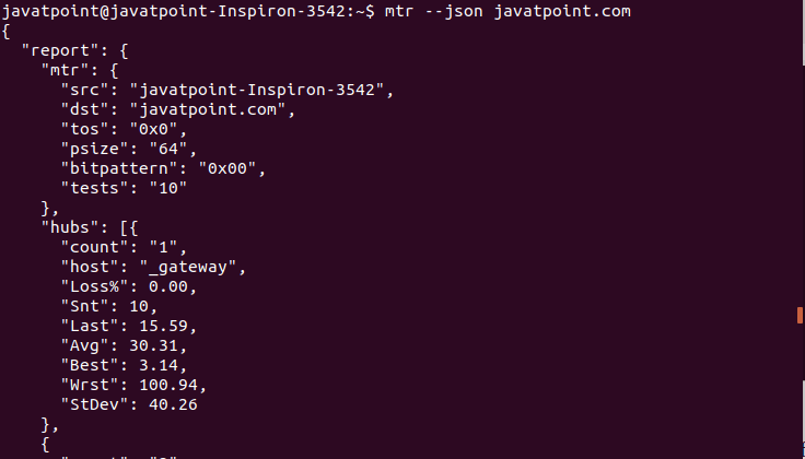 Linux mtr Command