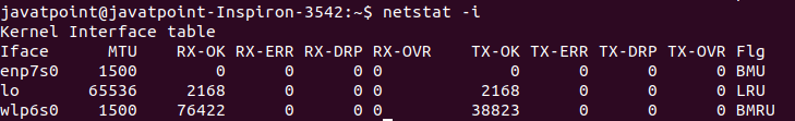 Linux netstat