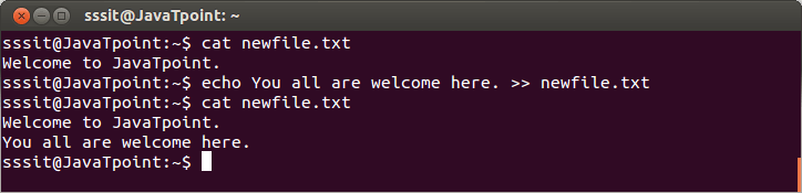 Linux Output Redirection5