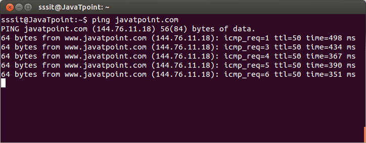 Linux ping