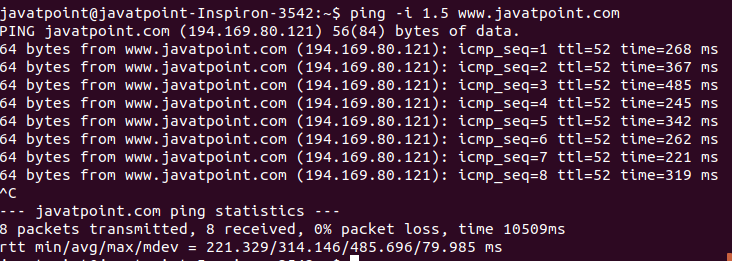 Linux ping