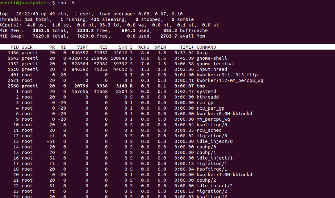 Linux进程内存使用情况