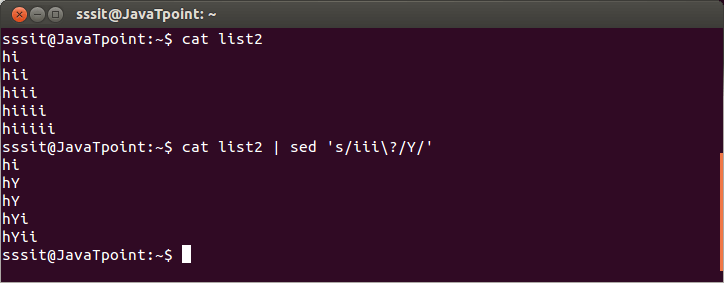 Linux Sed正则表达式7