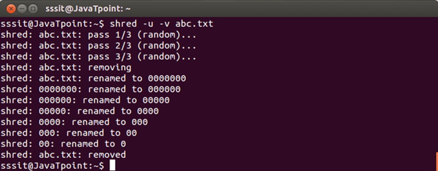 Linux Shred4