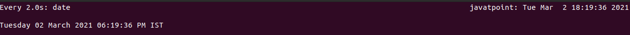 Linux Watch Command