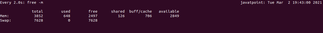 Linux Watch Command