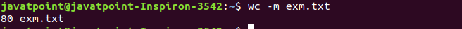 Linux wc Filters