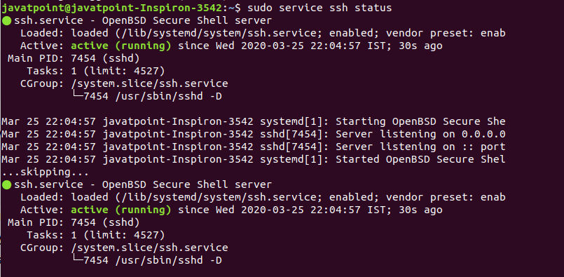 SSH Linux. Подключение по SSH Linux. SSH localhost. Javatpoint.