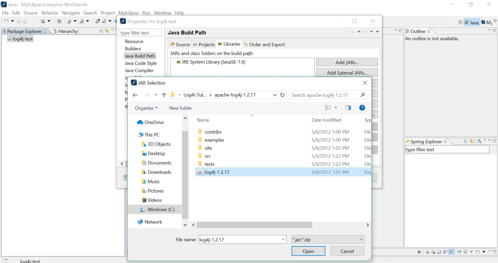Installation of Log4j