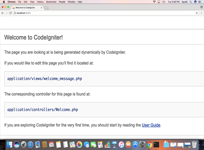 Macos CodeIgniter 3