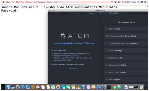 如何在 MacOS 上安装 Atom