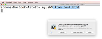 如何在 MacOS 上安装 Atom