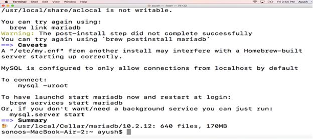 Install MariaDB