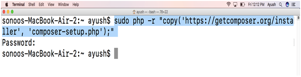 How to install Composer on MacOS