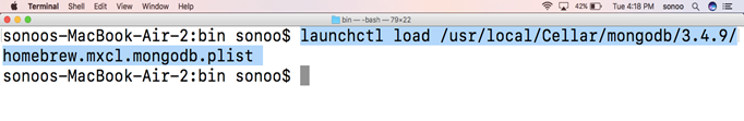 Macos MongoDB 2