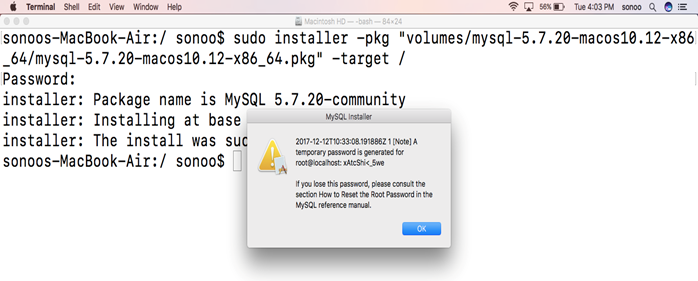 Macos MySql 3