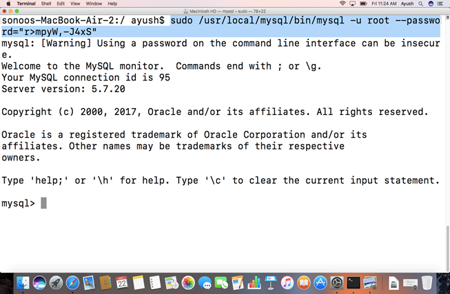 Macos MySql 6