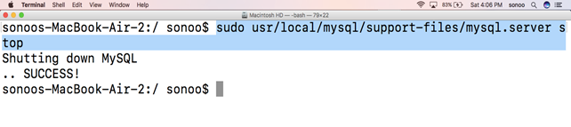 Macos MySql 8