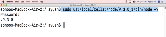 Macos Nodejs 2