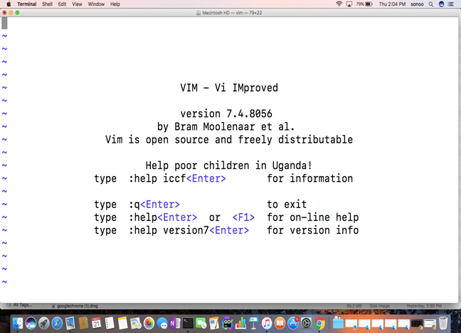 Macos VIM 4