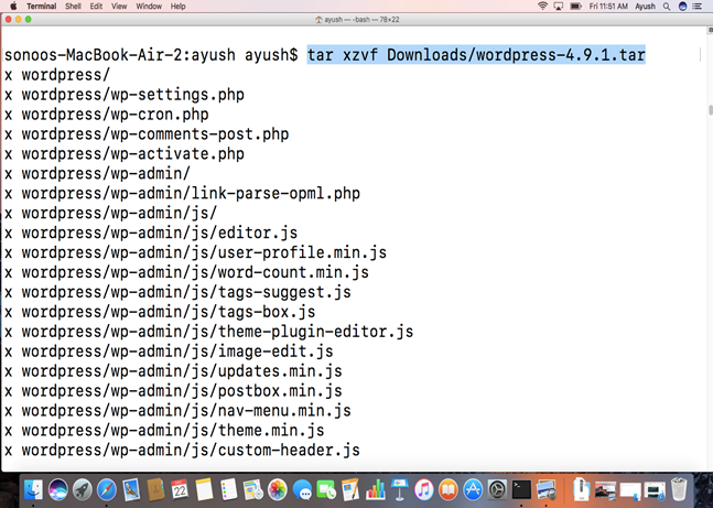 Macos WordPress 1