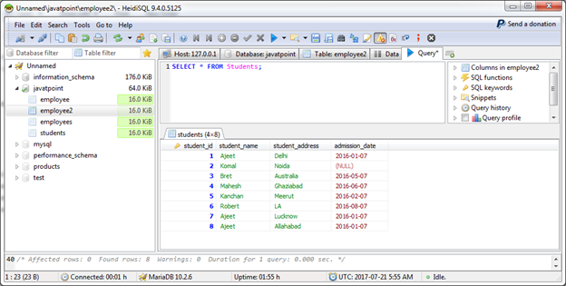 MariaDB Join 2