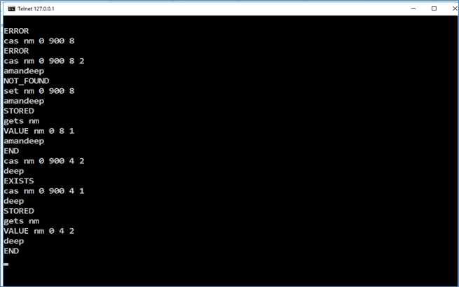 Memcached CAS命令